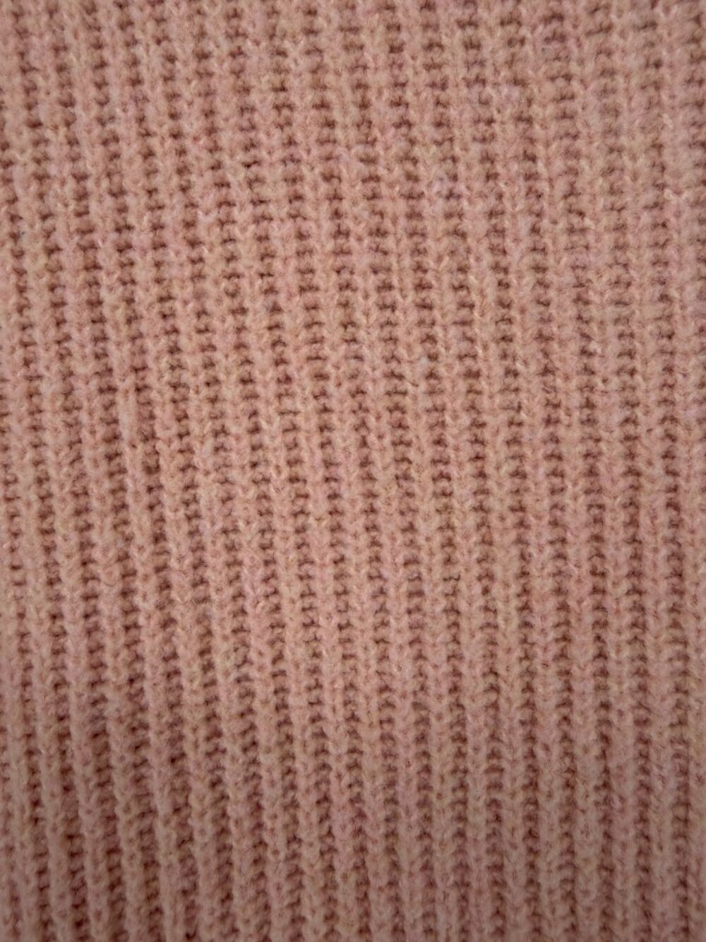 Aerie Pink Cropped Waffle Knit Button Front Cardigan Sweater Women’s Medium - Picture 5 of 7